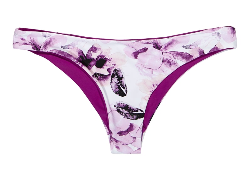 Gosia Reversible Cheeky Bikini Bottom (Peony/Plum) - Lagoa Swimwear