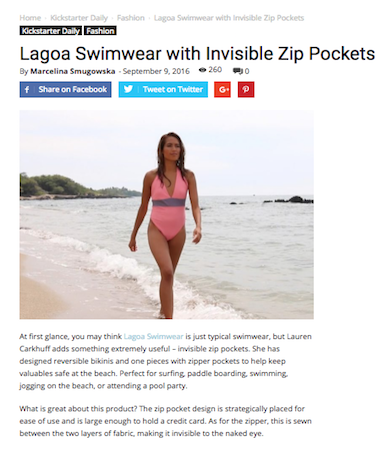 STARTING THINGS UP | Lagoa Swimwear with Invisible Zip Pockets
