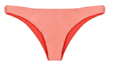 Gosia Reversible Cheeky Bikini Bottom (Coral/Rose) - Lagoa Swimwear