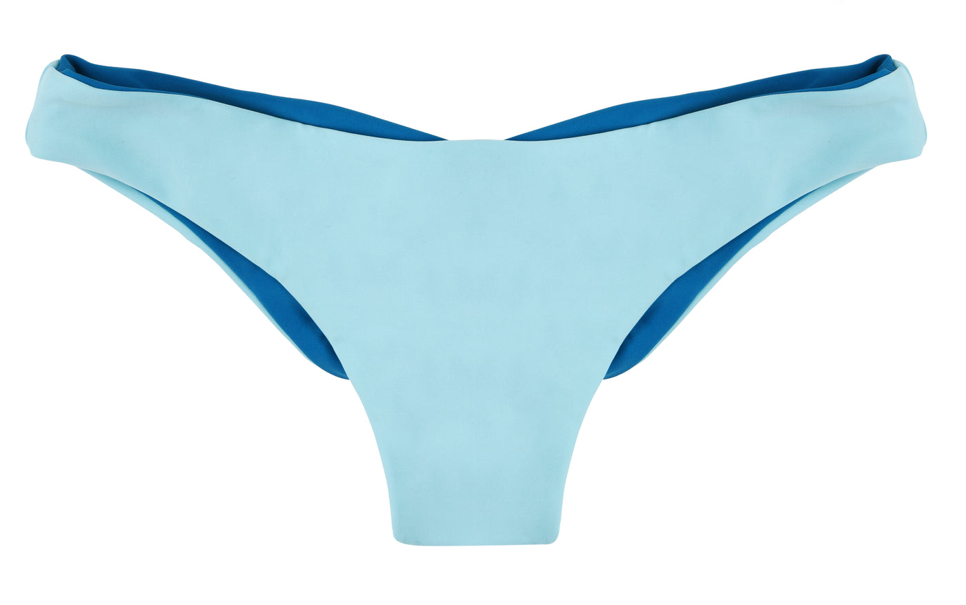 Bea Reversible Ruched Bikini Bottom (Aqua/Ocean) - Lagoa Swimwear