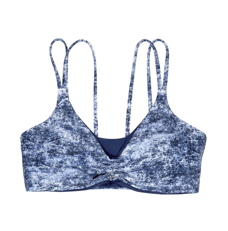 Gina Fixed Triangle Bikini Top (Denim) - Lagoa Swimwear