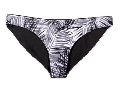 Tiffany Reversible Bikini Bottom (Black/Leaf) - Lagoa Swimwear